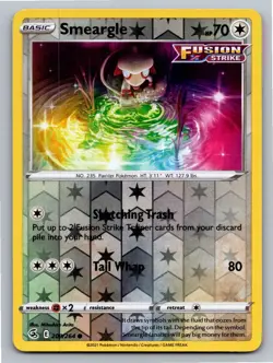 Smeargle 209/264 Common Fusion Strike Pokemon Reverse Holo Near Mint - Image 1