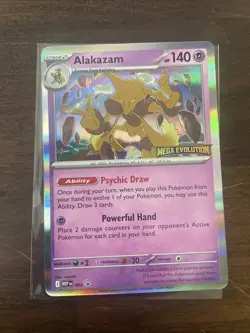 Alakazam Prerelease Stamped Black Star Promo Mega Evolution MEP 003 Pokemon TCG - Image 1