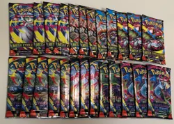Lot Of 25 Pokemon TCG Mega Evolution+ Phantasmal Flames Booster Packs New Sealed - Image 2