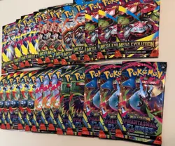 Lot Of 25 Pokemon TCG Mega Evolution+ Phantasmal Flames Booster Packs New Sealed - Image 3