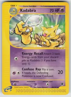 Kadabra 84/165 Uncommon Expedition Base Set Pokemon Near Mint - Image 1