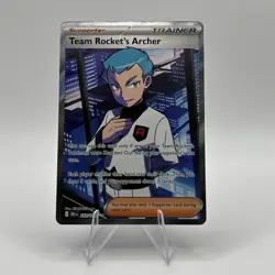 Pokemon TCG Destined Rivals Team Rocket’s Archer 223/182 SV10 Ultra Rare NM - Image 1