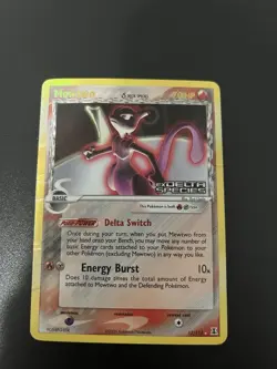 Pokemon Mewtwo (Delta Species) 12/113 Delta Species Reverse Holo - Damaged - Image 1