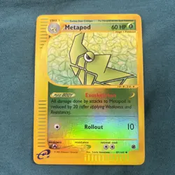 Metapod Expedition E-Series 87/165 Reverse Holo Pokemon NM/NM+ - Image 1