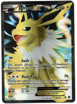 Pokemon TCG Jolteon EX Alternate Art Holo Promo 28A/083 Eng 2017 - Image 1