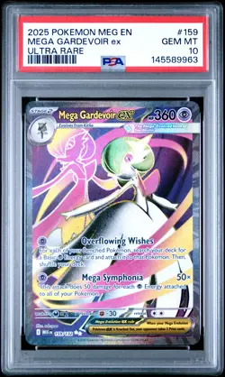 2025 POKEMON MEG EN-MEGA EVOLUTION ULTRA RARE #159 MEGA GARDEVOIR EX PSA 10 - Image 1