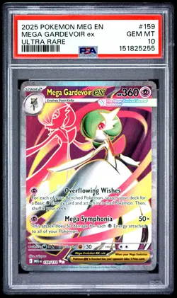 2025 POKEMON MEG EN-MEGA EVOLUTION ULTRA RARE #159 MEGA GARDEVOIR EX PSA 10 - Image 1