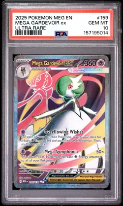 2025 POKEMON MEG EN-MEGA EVOLUTION ULTRA RARE #159 MEGA GARDEVOIR EX PSA 10 - Image 1