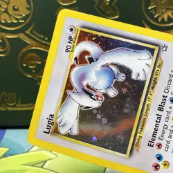 POKEMON Lugia 9/111 Holo Rare SWIRL Neo Genesis WOTC HP - Image 3