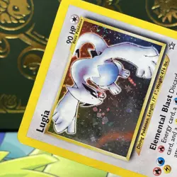 POKEMON Lugia 9/111 Holo Rare SWIRL Neo Genesis WOTC HP - Image 4