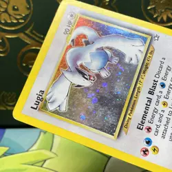 POKEMON Lugia 9/111 Holo Rare SWIRL Neo Genesis WOTC HP - Image 5