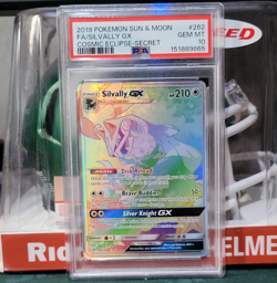 Pokemon TCG Cosmic Eclipse Silvally GX 262/236 Secret Rare Full Art Holo PSA 10 - Image 1