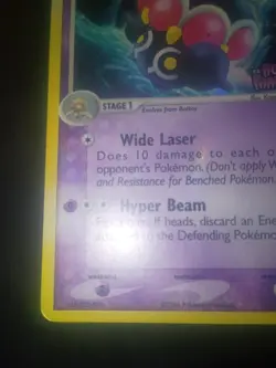 Claydol Stamped Promo EX Holon Phantoms Pokemon Holo 38/110 Mp Creased Corner - Image 5