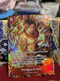 Portgas.D.Ace (Illustration Box Vol.5) ST15-005 One Piece Promotion Card Foil - Image 1