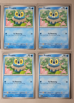 4x Froakie 056/197 Pokemon card SV Obsidian Flames common NM - Image 1
