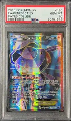 Pokemon Card Genesect EX 120/124 PSA 10 Fates Collide - Image 1