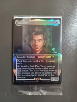 Magic The Gathering Zack Fair Promo FFVII Rebirth Card Final Fantasy VII MTG new - Image 1