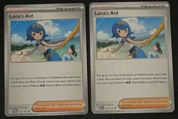2x Lana's Aid 155/167 SV: Twilight Masquerade Pokemon Half Playset NM - Image 1