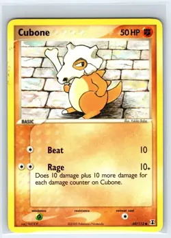Cubone 60/113 Common Delta Species Pokemon Lightly Played - Image 1