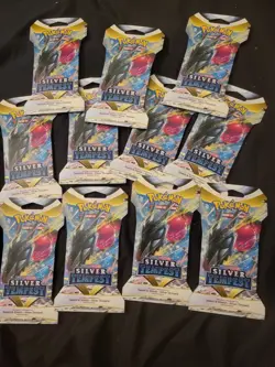 Lot - 11 Pokemon TCG Silver Tempest Booster Packs 820650850929 - Image 1