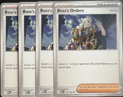 Boss's Orders 114/132 Uncommon Pokemon TCG Playset x4 Non Holo MEG NM - Image 1