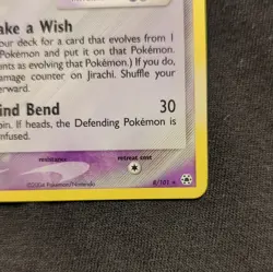 Pokemon TCG Jirachi 8/101 EX Hidden Legends 2004 Holo Rare Basic 70 HP NEAR MINT - Image 5