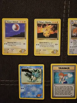 NM 11 Misty & Lt Surge Cards 2000 Gym Challenge Pokemon TCG Cards. All Near Mint - Image 2