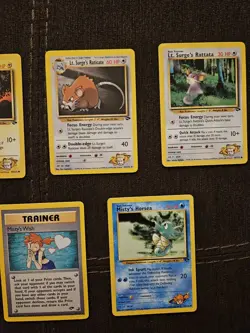 NM 11 Misty & Lt Surge Cards 2000 Gym Challenge Pokemon TCG Cards. All Near Mint - Image 3