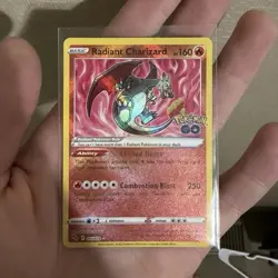 Radiant Charizard 011/078 Pokemon GO Radiant Rare Holo English 160 HP 2022 - Image 1