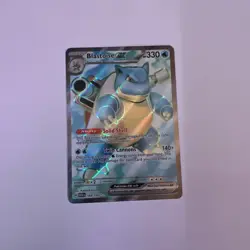 Pokemon TCG Blastoise ex 184/165 SV 151 Ultra Rare Full Art Holo 330HP EN - Image 1