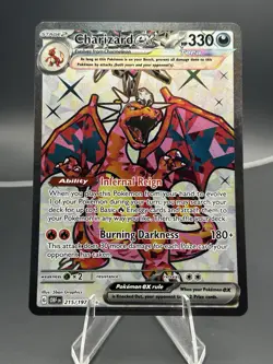 Pokemon TCG Charizard EX Obsidian Flames 215/197 Holo Full Art - Image 1