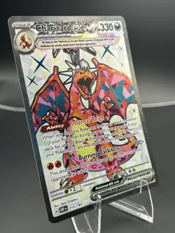 Pokemon TCG Charizard EX Obsidian Flames 215/197 Holo Full Art - Image 2