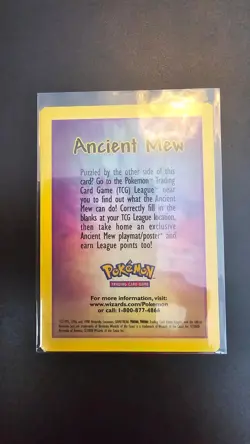 Pokemon TCG Ancient Mew Promo Holo EN 2000 Wizards of the Coast #1 - Image 3