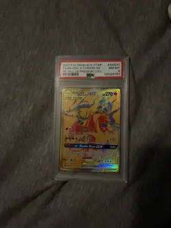 The Pokemon Company PSA 8 Reshiram & Charizard GX SM247 Promo Holo EN 2021 - Image 1