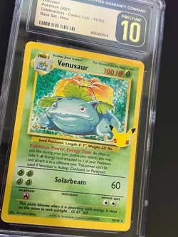 2021 Pokemon Celebrations Venusaur, Classic Collection. 15/102 CGC Pristine 10 - Image 2
