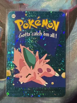 nidoran Vintage Pokemon Vending Prism Holo Sticker Card - Image 1