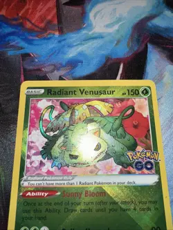 Pokemon TCG Radiant Venusaur Holo Card Pokemon Go - Image 3