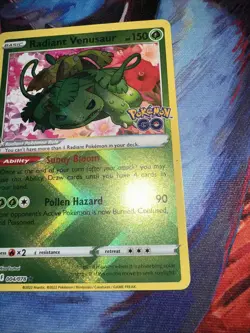 Pokemon TCG Radiant Venusaur Holo Card Pokemon Go - Image 5