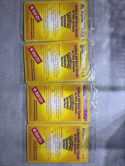 POKEMON SET OF 4 SEALED BLACK STAR PROMO WB Movie Pokemon Cards NM - Image 1