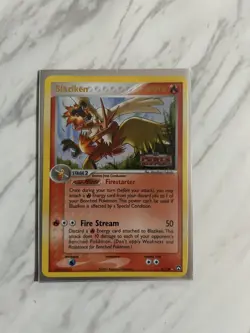 Blaziken 5/108 Reverse Holo Pokemon EX Power Keepers 2007 Vintage Stamped LP - Image 1