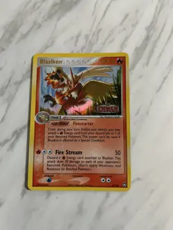 Blaziken 5/108 Reverse Holo Pokemon EX Power Keepers 2007 Vintage Stamped LP - Image 2