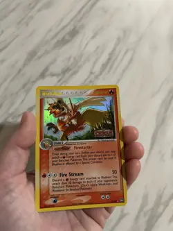 Blaziken 5/108 Reverse Holo Pokemon EX Power Keepers 2007 Vintage Stamped LP - Image 4