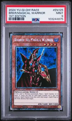 2024 YU-GI-OH! RA03-QUARTER CENTURY BONANZA BREAKER THE MAGICAL WARRIOR PSA 9 - Image 1