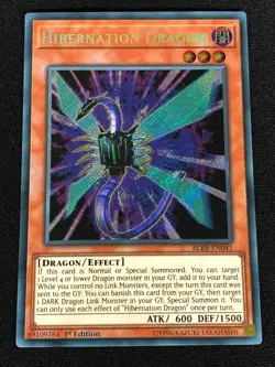 Yugioh Hibernation Dragon BLRR-EN041 1st Secret (NM) - Image 1