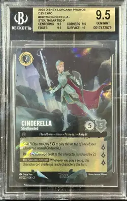 BGS 9.5 - Cinderella Stouthearted 02/D23 Collection Promo - Disney Lorcana - Image 1