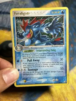 Feraligatr 4/115 Ex Unseen Forces Rare Reverse Holo Stamped Pokemon Card DMG - Image 2
