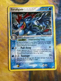Feraligatr 4/115 Ex Unseen Forces Rare Reverse Holo Stamped Pokemon Card DMG - Image 4