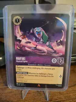 Lorcana Fabled Rafiki Mystical Fighter Rare 36/204 - Image 1