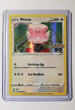Pokemon Blissy 52 Pokemon Go Ultra Rare Holo Card + Top Loader - Image 1