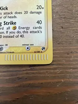 Jolteon 6/100 EX Sandstorm English Pokemon E Card Holo Rare 2003. NM- - Image 5